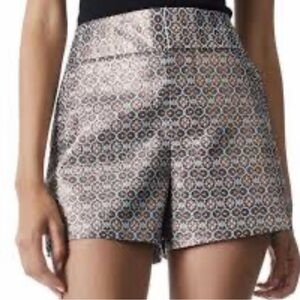 Alice + Olivia Cady Metallic High Waist Short size 6 NEW Perfect condition